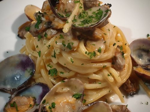 Spaghetti con vongole