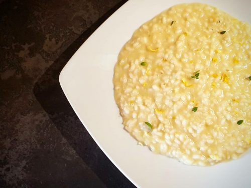 Risotto al limone e parmigiano