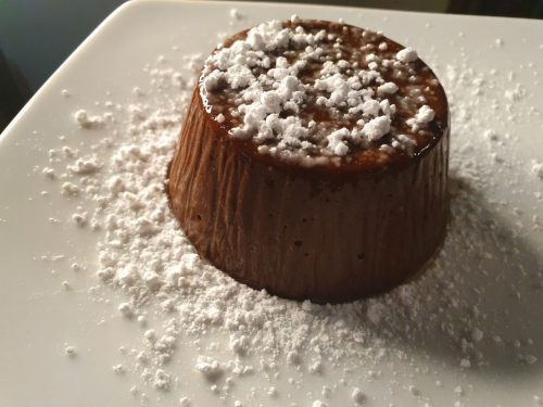 Budino di cachi e cacao