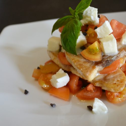 Caprese di pesce spada