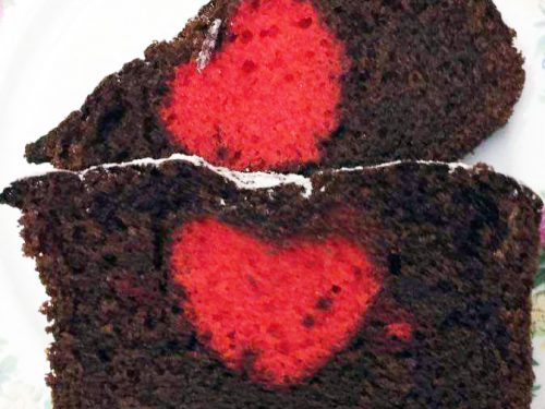 Plumcake con sorpresa romantica