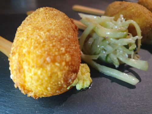 Crocchette di baccalà con salsa aioli