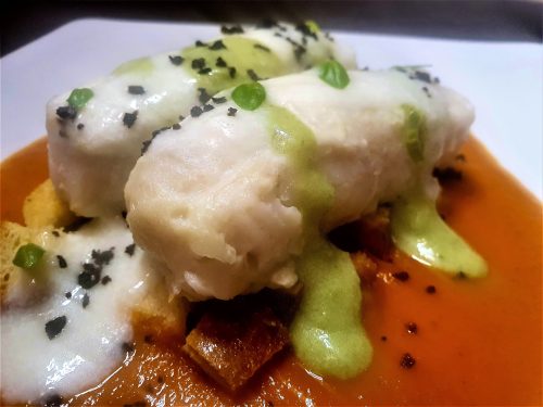 Merluzzo alla pizzaiola con bufala