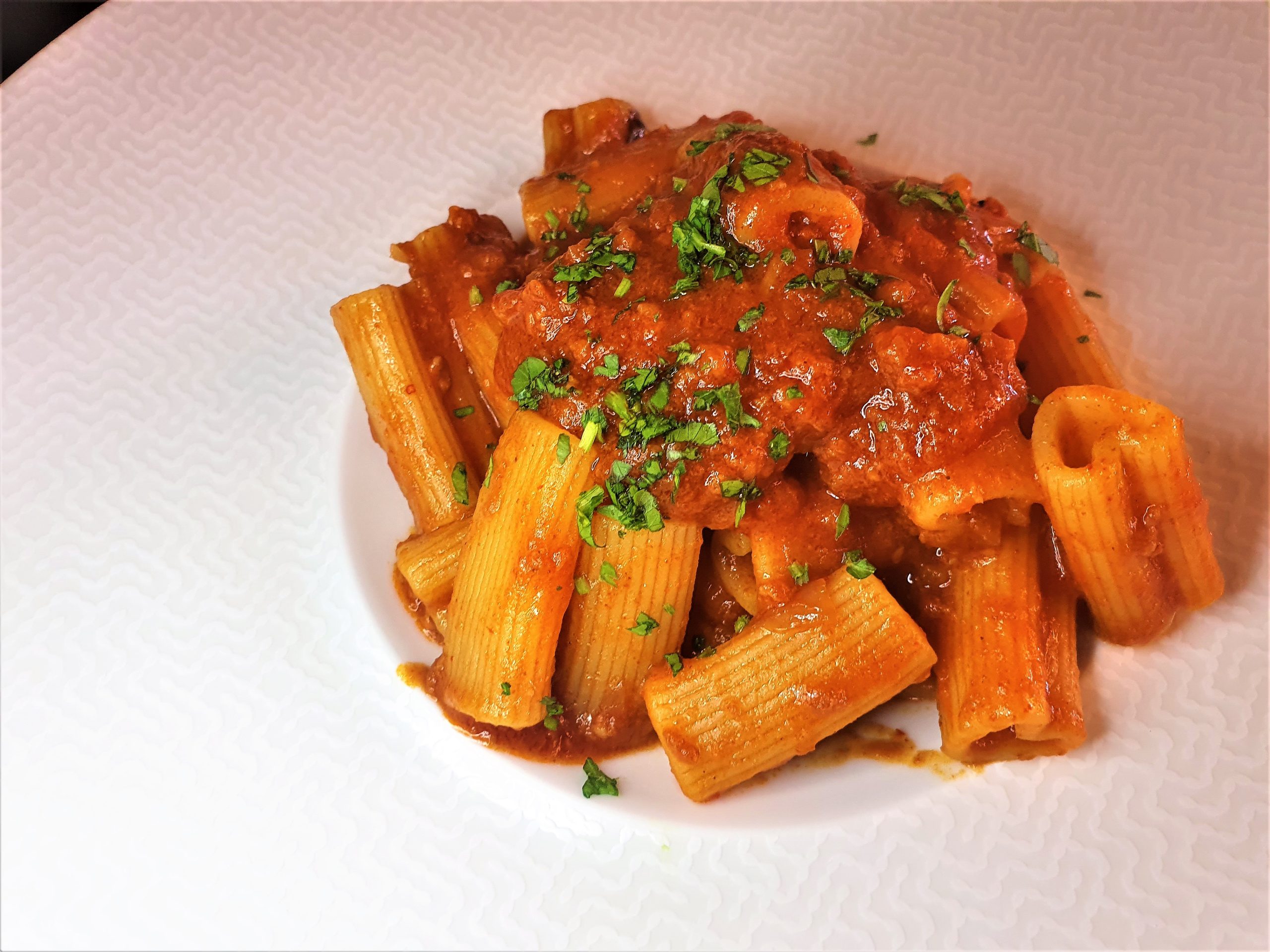 Pasta con nduja e pomodoro