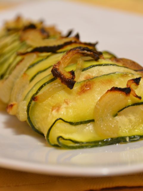 Filetti di merluzzo in crosta di zucchine